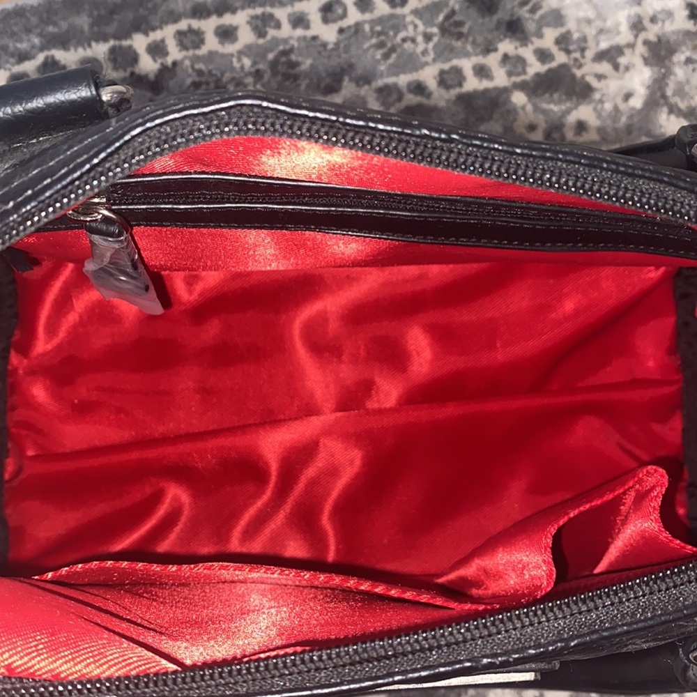 Loungefly Disney Mickie and Minnie satchel purse faux leather zipper closure - Picture 6 of 11